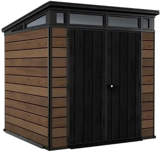 Sodo sandėliukas Keter Penthouse Signature Collection 7x7, uosio (ashwood) spalvos