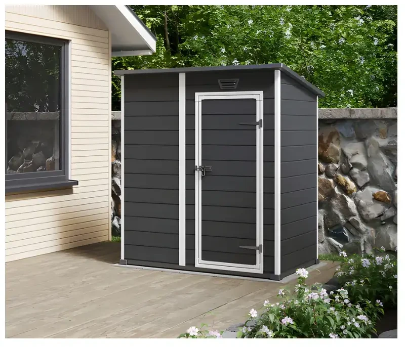 Keter sodo sandėliukas „Essential Shed“, 6x4, tamsiai pilkas/baltas