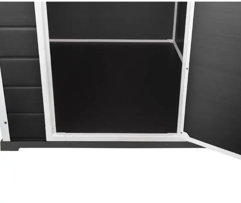 Keter sodo sandėliukas „Essential Shed“, 6x4, tamsiai pilkas/baltas