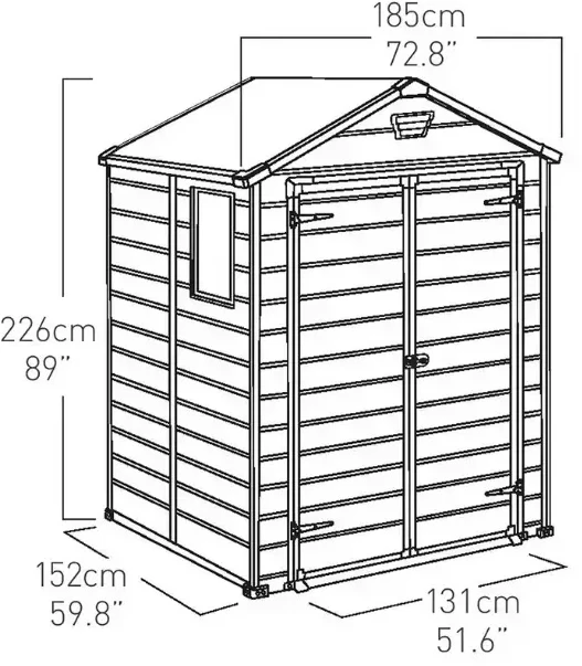 Keter Darža Skūnio dvaras 6x5 DD Bess 7290106931046