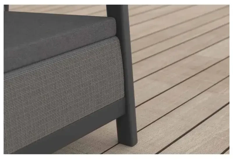 Keter Garden sofa trivietė Scandi Linea 3 Seater Sofa pilka