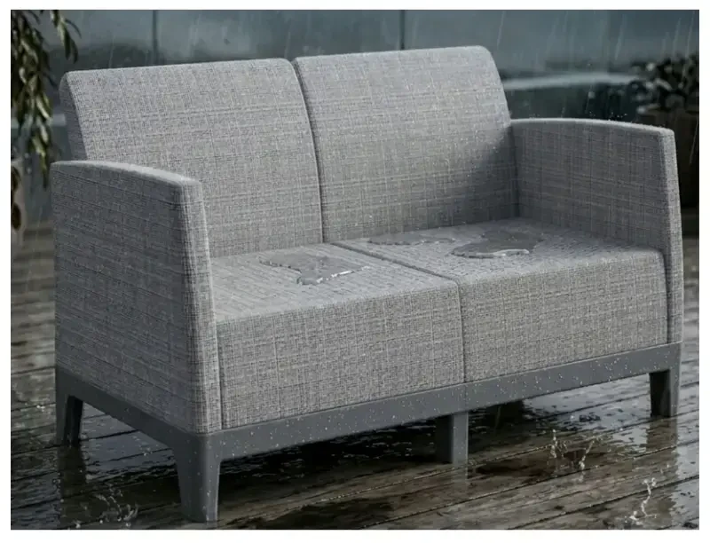 Keter sodo sofa dvivietė Scandi Form dvivietė sofa šviesi pilka/tamsaus plieno pilka