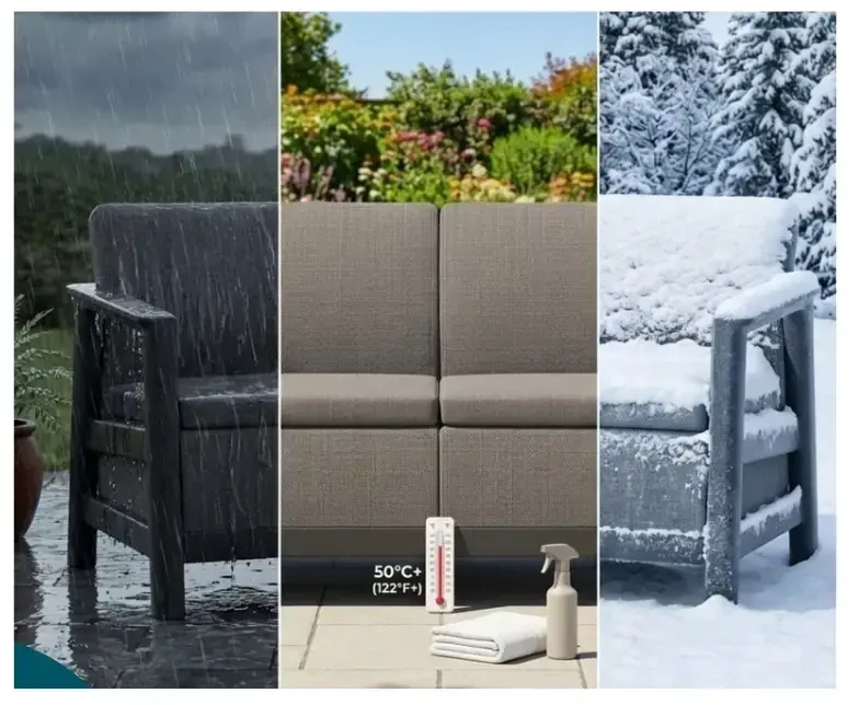 Keter Garden sofa dvivietė Scandi Linea 2 Seater Sofa pilka