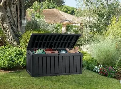 Keter Garden storage box / bench Glenwood Storage Box 390 L - pilkas