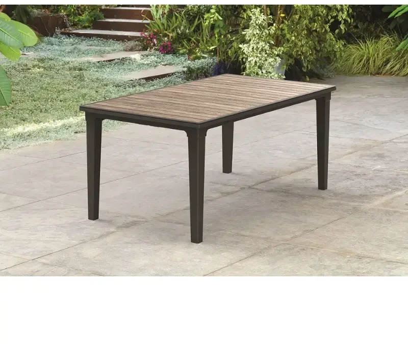 Keter Garden staliukas Deco Futura pilka/graikinis riešutas