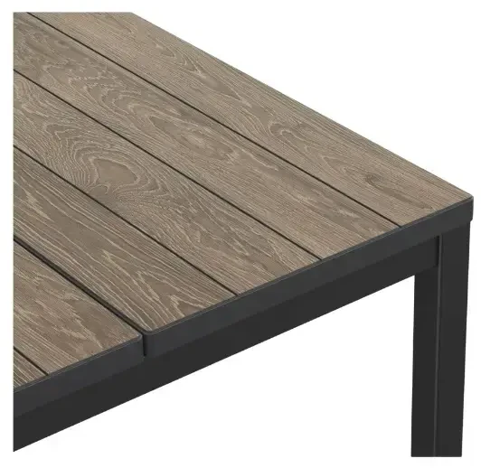 Keter sodo stalas, išskleidžiamas, Deco Porto Nova, išskleidžiamas, 200–280 cm, uosio medienos atspalvis/juodas