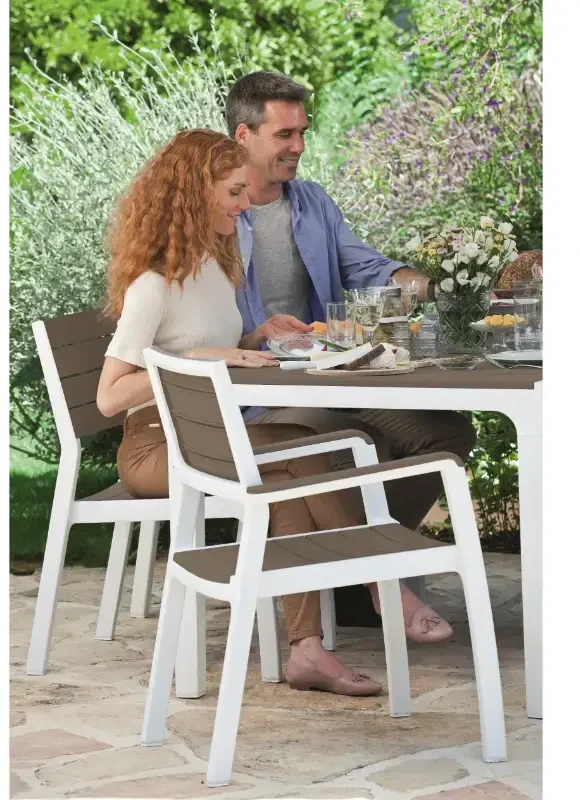Keter Garden table Harmony baltas/beige