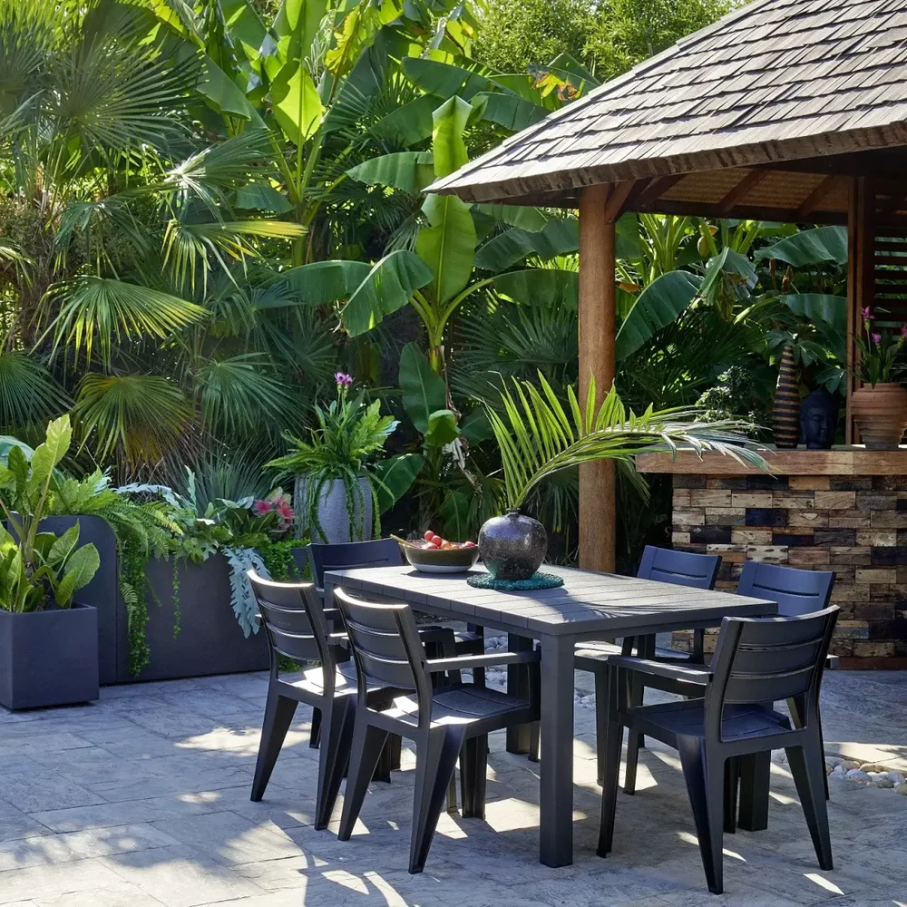 Keter Garden table Julie Double Table ( 2 configurations) pilkas
