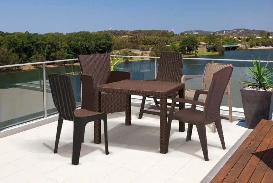 Keter Garden table Melody Quartet ruda