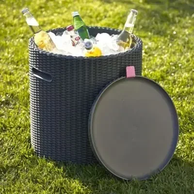 Keter Staliukas sodo Curver Cool Stool ruda su funkcija schowka