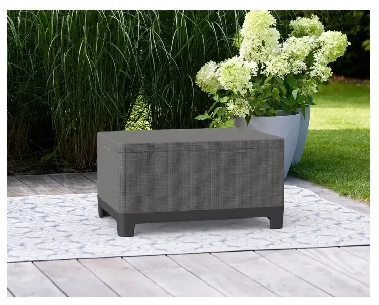 Keter Garden table/storage box Scandi Storage Table pilkas