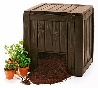 Keter Komposto dėžė DECO COMPOSTER su dugnu 340 L