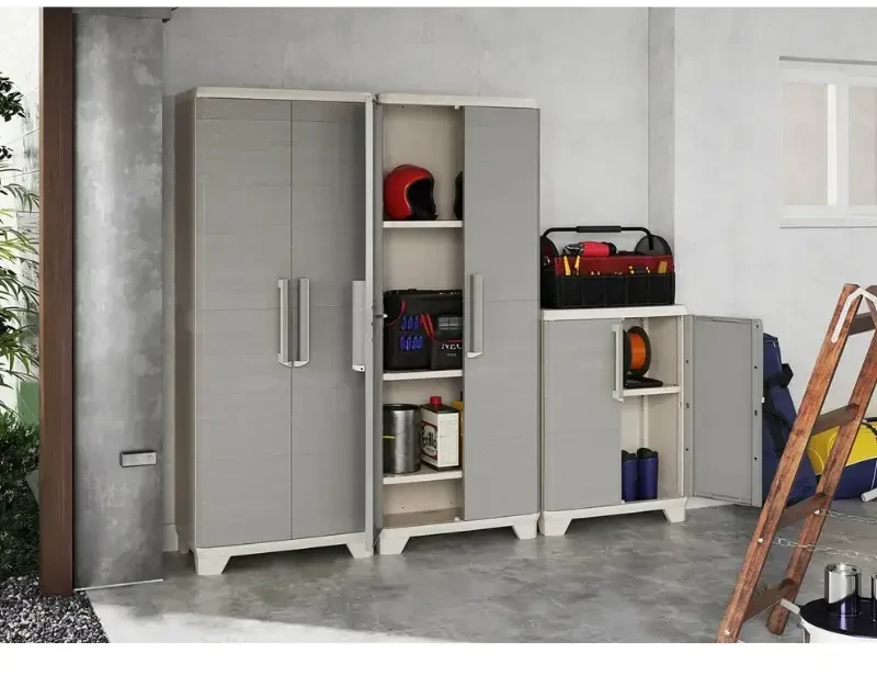 KETER AUKŠTA SPINTA LINEAR WOOD KREMINĖ / SMĖLIO SPALVOS
