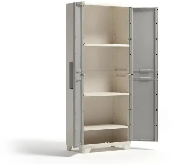 KETER AUKŠTA SPINTA LINEAR WOOD KREMINĖ / SMĖLIO SPALVOS