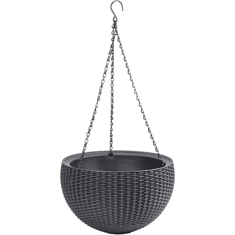 Keter  Pakabinamas gėlių vazonas Rattan Style Hanging 35x35x22cm rudas, 230502