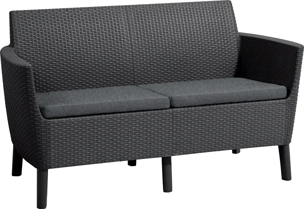 Keter Allibert SALEMO dvigulė sofa - grafito spalvos