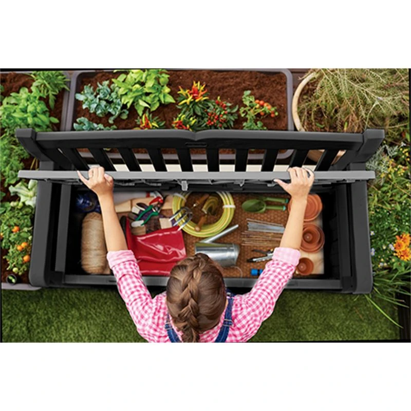 Keter Sodo suoliukas EDEN GARDEN BENCH 265 L, tamsiai pilkas