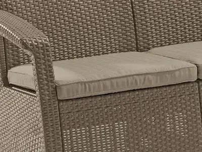 Lauko baldų komplektas Curver Allibert CORFU SET sodo baldų komplektas - cappuccino