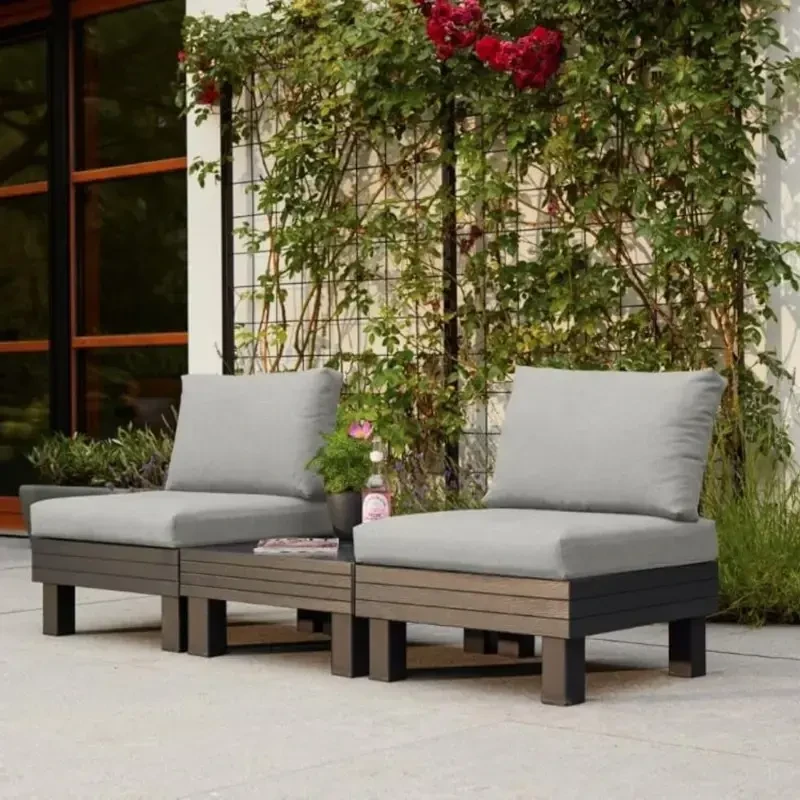 Lauko baldų komplektas Keter Sodo baldų komplektas Elements Balcony Set pilka/light pilka