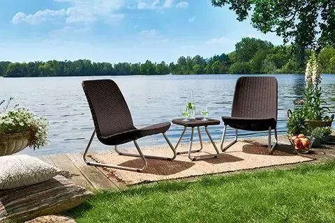 Lauko baldų komplektas Keter Sodo baldų komplektas Rio Patio Set ruda