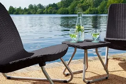 Lauko baldų komplektas Keter Sodo baldų komplektas Rio Patio Set ruda