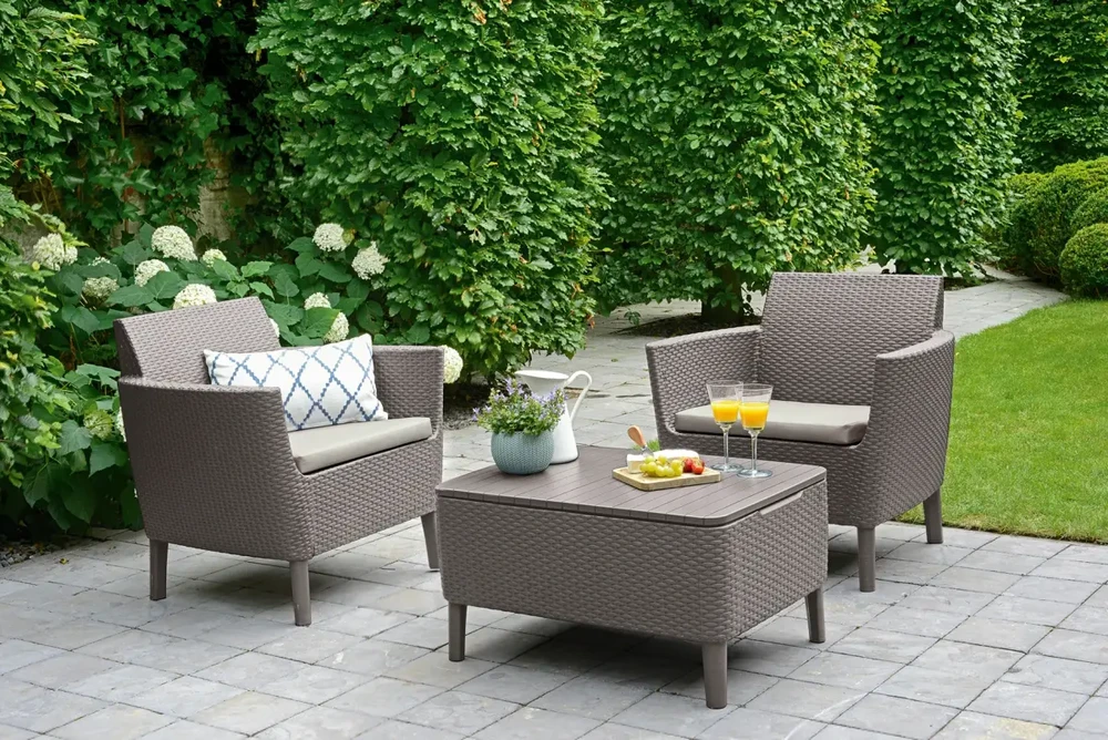 Lauko baldų komplektas Gardena Keter Sodo baldų komplektas Salemo Balcony Set beige