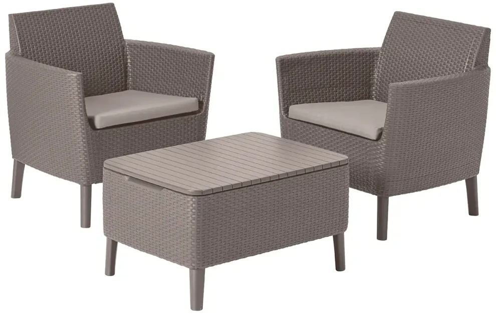 Lauko baldų komplektas Gardena Keter Sodo baldų komplektas Salemo Balcony Set beige