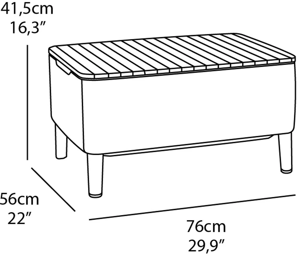 Lauko baldų komplektas Keter Komplektas mebli SALEMO BALCONY SET