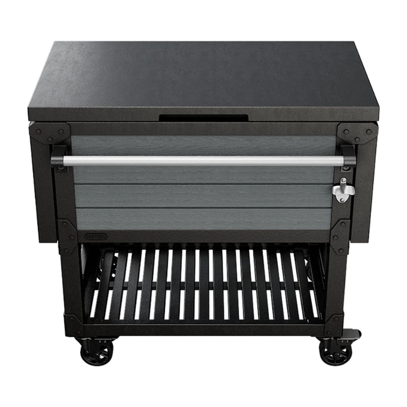 Šaldiklis Keter Patio Cooler & Beverage Cart Pilkas