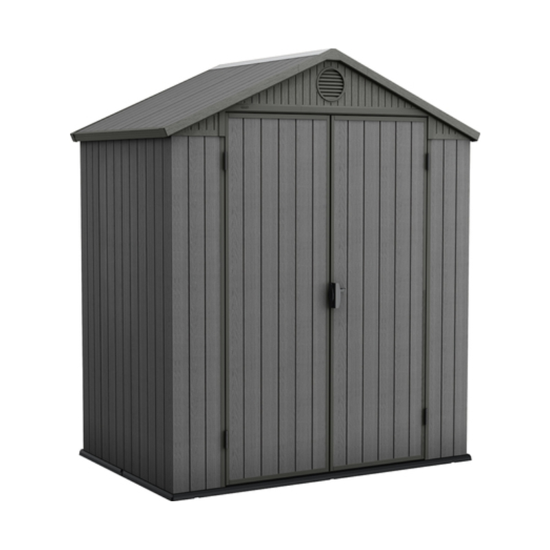 Keter sodo namelis Darwin 6x4, pilkos spalvos, 190 x 121 x 221 cm