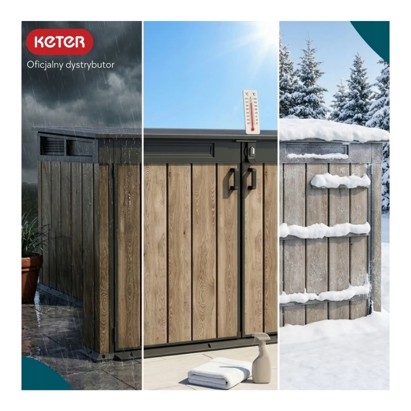 Keter Sodo namelis „Deco Horizontal Shed“, riešuto spalvos