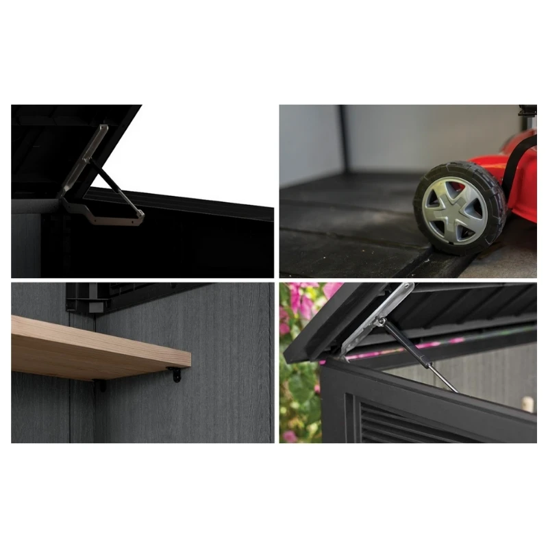 Keter Sodo namelis „Deco Horizontal Shed“, riešuto spalvos
