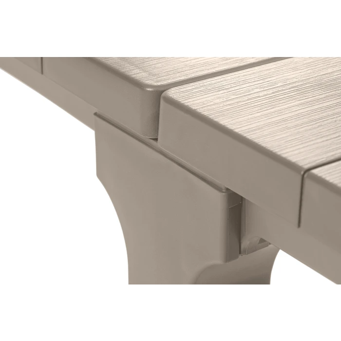 Keter Sodo stalas Julie Double Table (2 konfigūracijos) smėlio spalvos