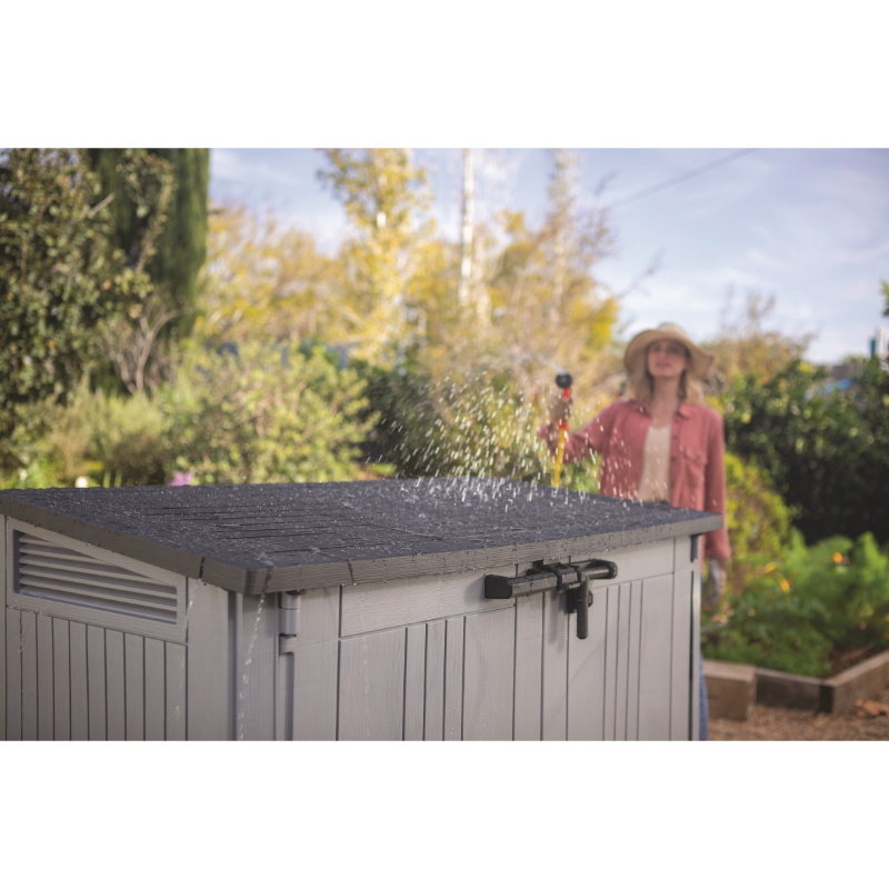 Sodo daiktų laikymo dėžė Keter Store It Out 132 x 72 x 113,5 cm, Pilka