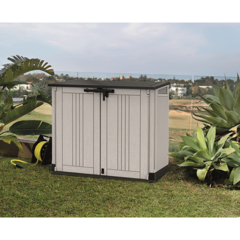 Sodo daiktų laikymo dėžė Keter Store It Out 132 x 72 x 113,5 cm, Pilka