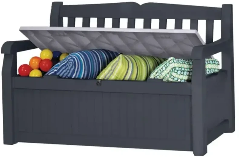 Keter Sodo suoliukas EDEN GARDEN BENCH 265 L, tamsiai pilkas