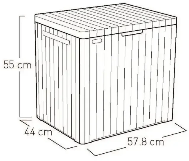 Keter Storage box City Storage Box 113L pilka