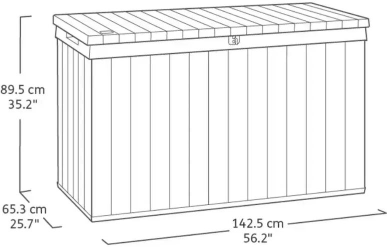Keter Storage box Darwin 662L pilkas