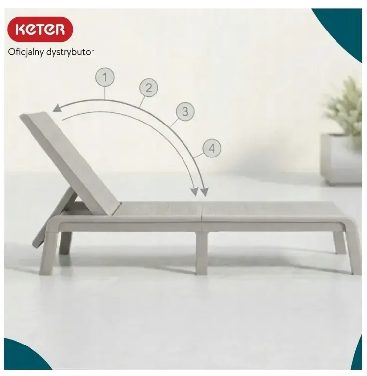 Keter Sun lounger Atlas light beige