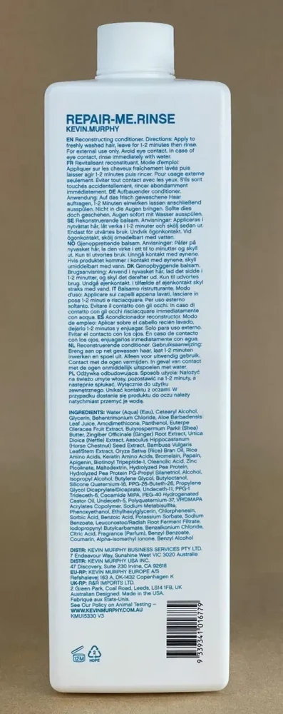 Kevin Murphy, „Repair-Me Rinse“ plaukų kondicionierius atkuriamiesiems plaukams, 1000 ml