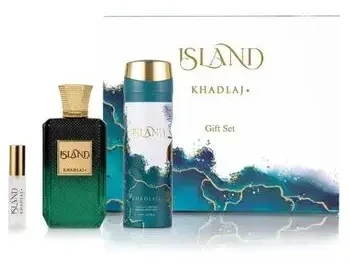 Khadlaj Island Ekstrakt perfum 100ml + Body spray 200ml + Ekstrakt perfum 10ml