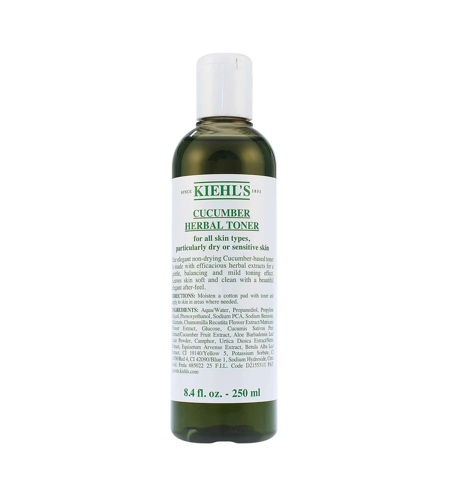 Kiehl´s Kiehl's Cucumber Herbal Alcohol Free Toneris veido tonikas sausai ir jautriai odai be alkoholio, 250 ml