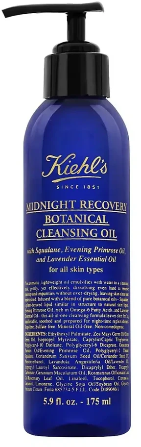 Kiehl´s Kiehl's Midnight Recovery Botanical Cleansing Oil valomasis veido aliejus, 175 ml