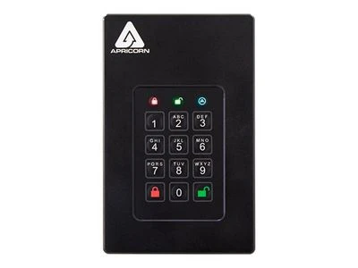 Kietasis diskas Dysk zewnętrzny HDD Apricorn Apricorn Aegis Fortress L3 2000 GB Juodas