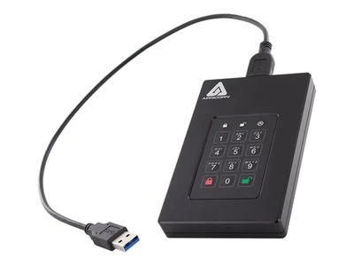 Kietasis diskas Dysk zewnętrzny HDD Apricorn Apricorn Aegis Fortress L3 2000 GB Juodas