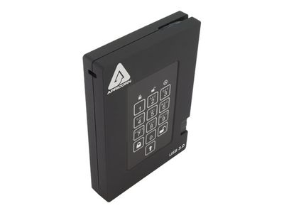 Kietasis diskas Dysk zewnętrzny HDD Apricorn Aegis Fortress 2TB Juodas (A25-3PL256-2000F)