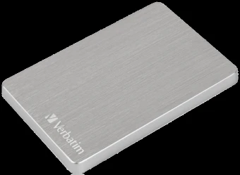 Kietasis diskas Verbatim Store 'n' Go ALU Slim 1TB Sidabrinis – išorinis standusis diskas, USB 3.0 Micro-B