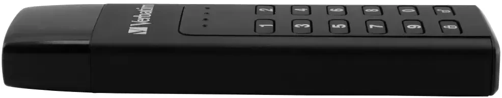 Kietasis diskas Išorinis diskas Verbatim klaviatūra Secure USB-C 3.2 Gen 1 128GB juodos spalvos 49432