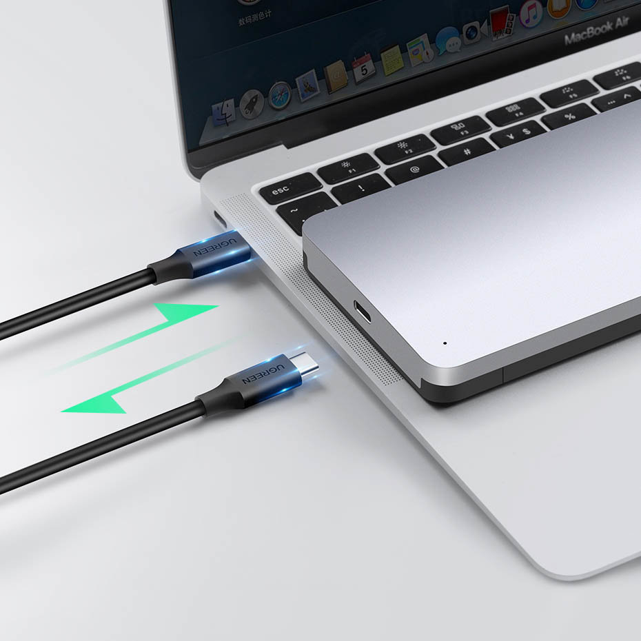 Ugreen CM300 70498 skyrius 2,5'' SATA 3.0 6Gbps kietasis diskas - pilka + USB-C - USB-A laidas 0,5 m