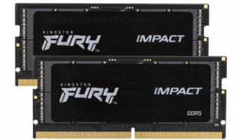 Nešiojamo kompiuterio atmintis KINGSTON 32GB 4800MT/s DDR5 CL38 SODIMM 2 vnt. rinkinys FURY Impact